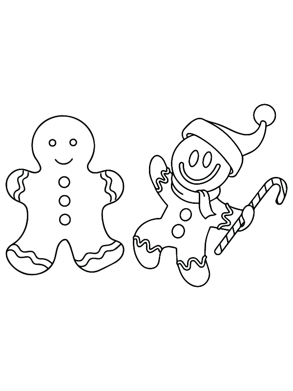 Cute gingerbread man and Gingerbread Man Christmas