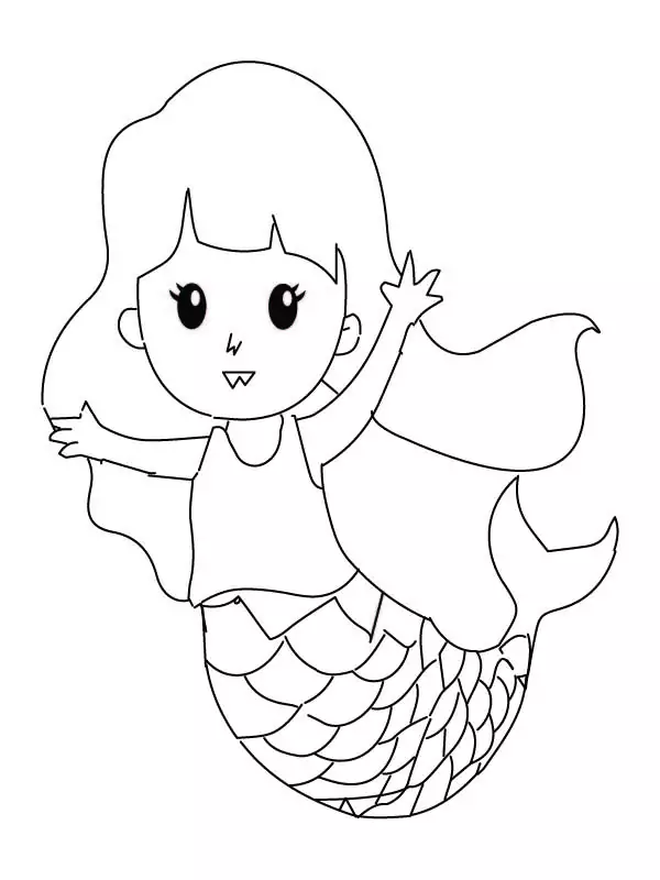 Cute Kid Mermaid