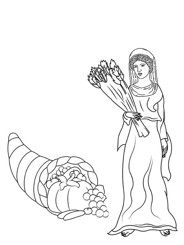 Demeter Goddess Grain and Bread