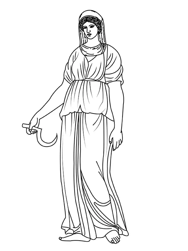 Demeter with a Sickle for Harvest