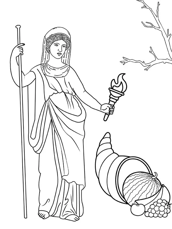 Demeter with a Torch