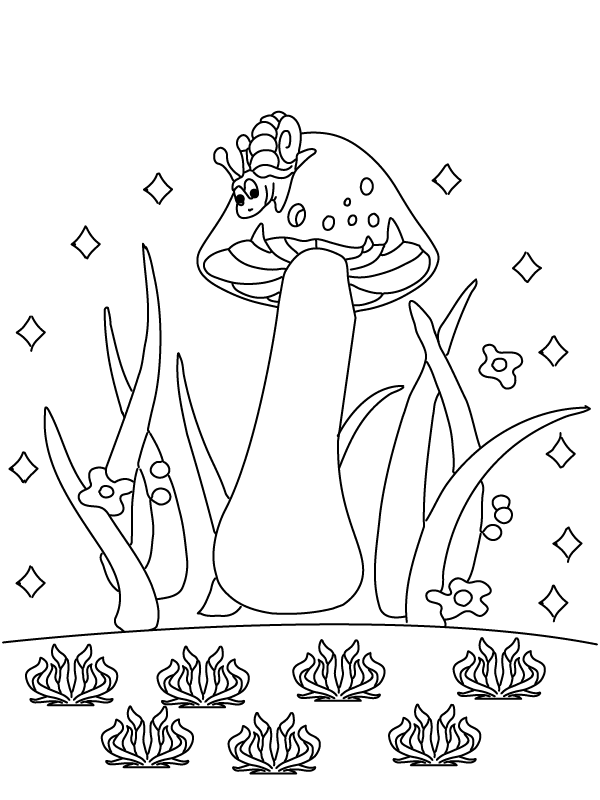 Discover Joy in Coloring with Cute Mushrooms