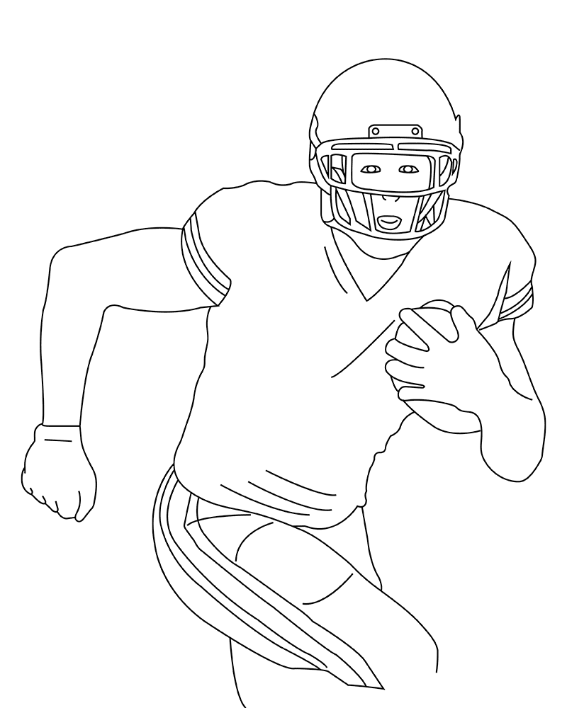 Dynamic Run and Hold - 49ers Football Player