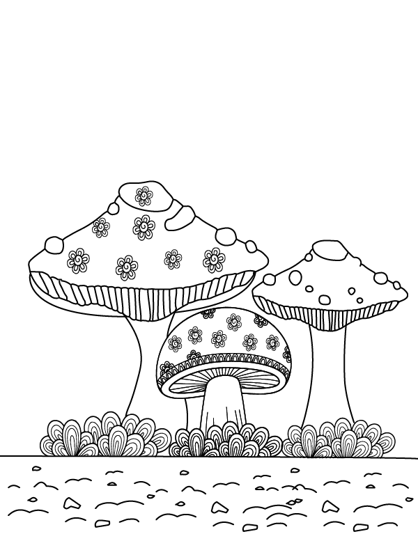 Explore Creativity with Printable Mushroom Art
