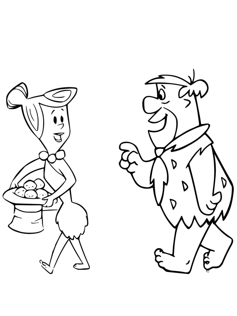 Fred and Wilma Flintstone