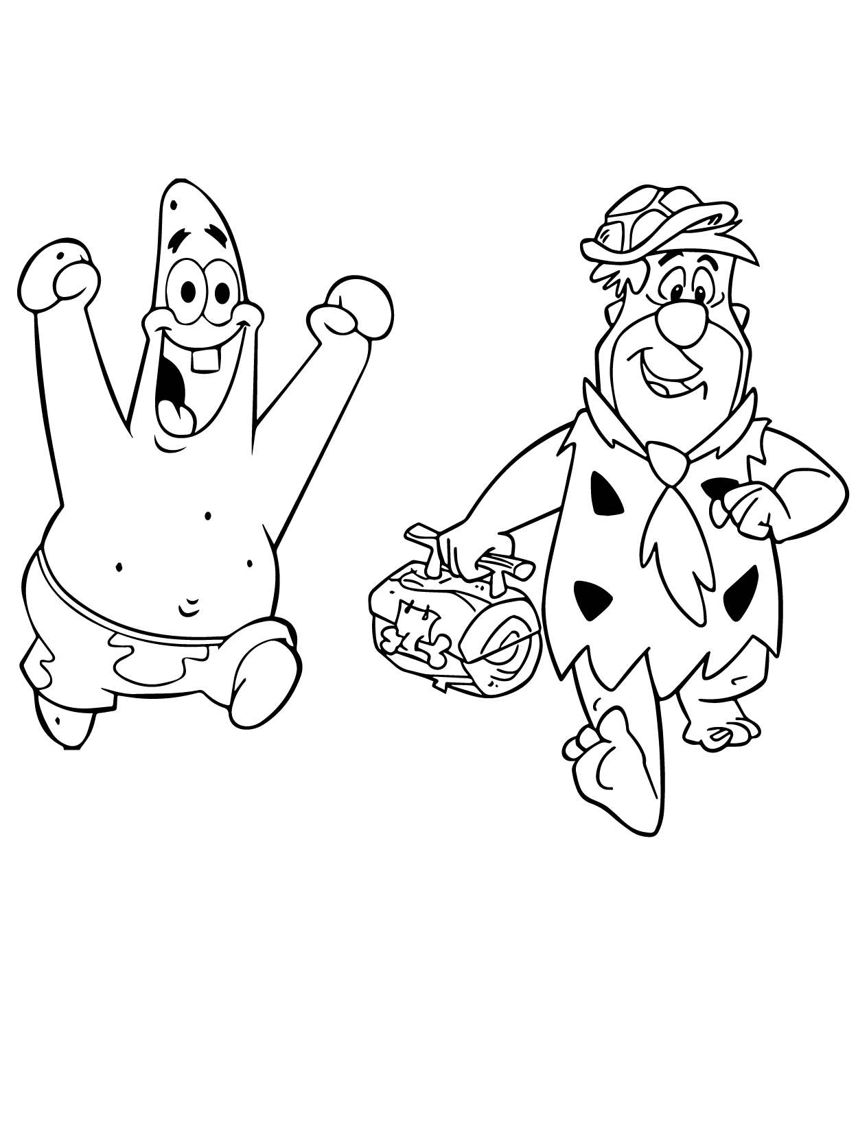 Fred Flintstone and Patrick