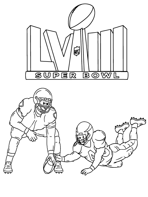 Free Coloring Super Bowl