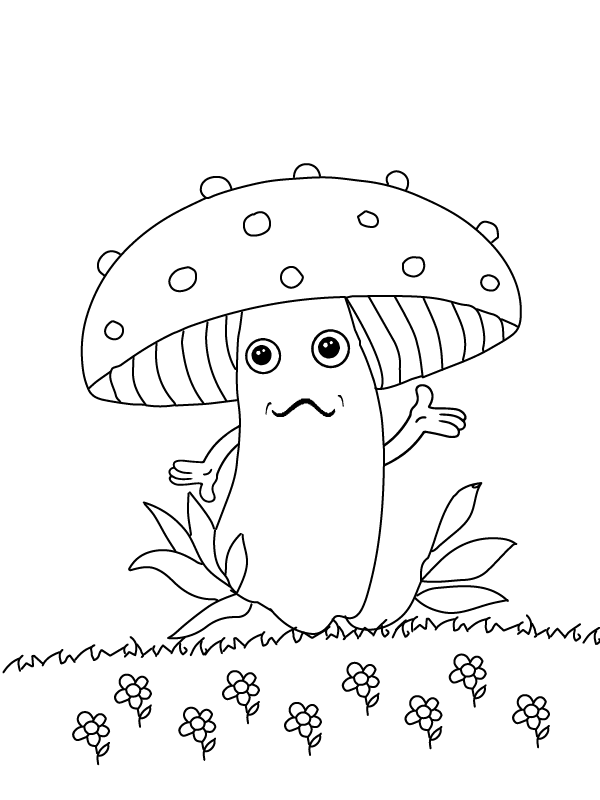 Free Cute Mushroom Printables for Artistic Coloring