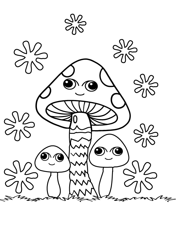 Free Cute Mushroom Sheet for All Ages