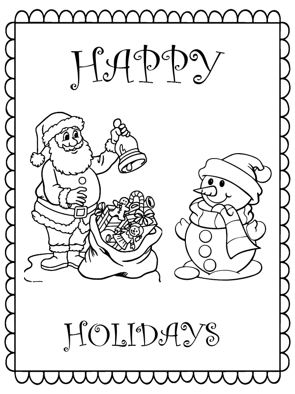 Kostenlose Happy Holidays Card