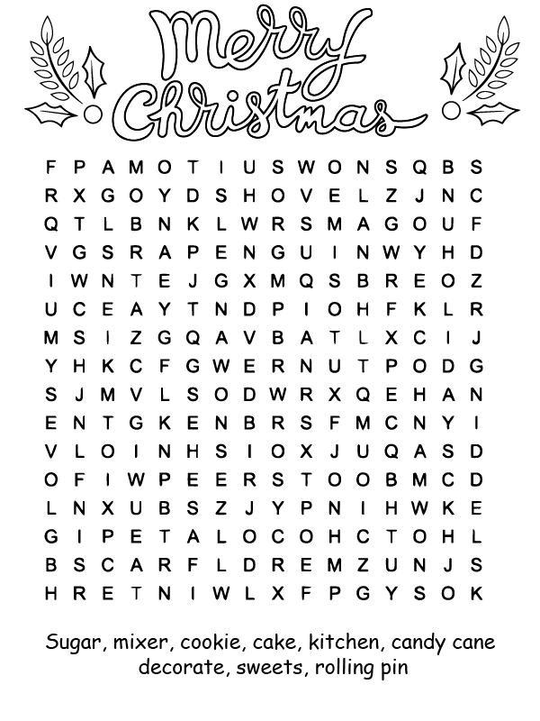 Fun Christmas Word Search