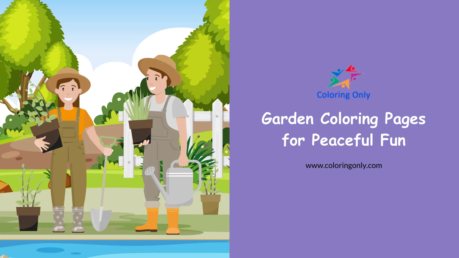 Garden Coloring Pages for Peaceful Fun