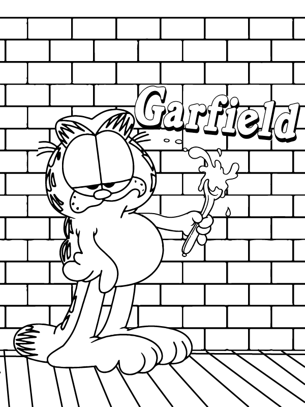 Garfield Free Printable