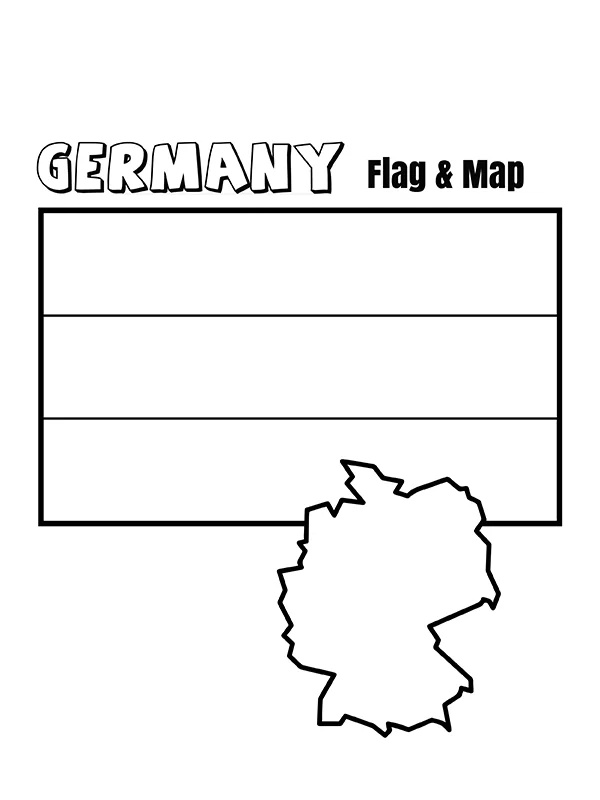 Germany Flag and Map