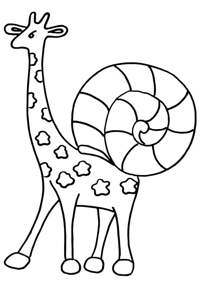Giraffe Snail Alebrijes