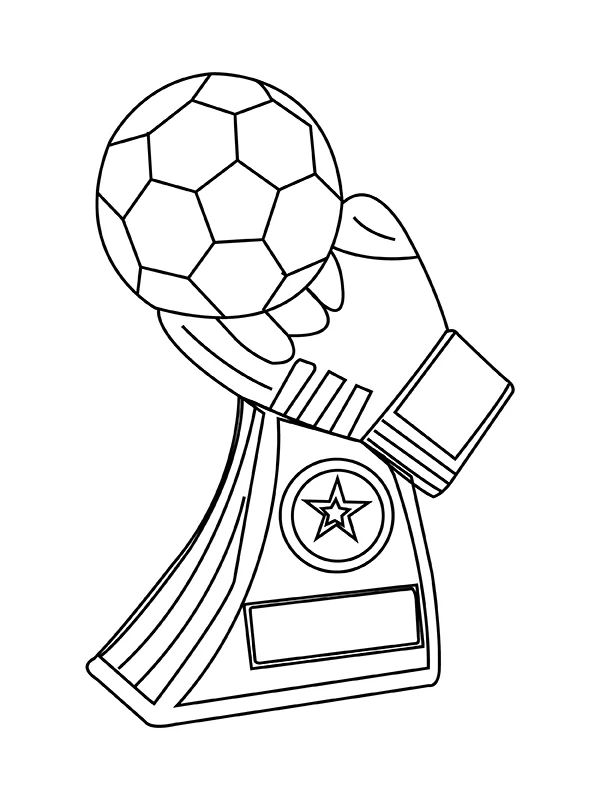 GOLD FOOTBALL TROPHY