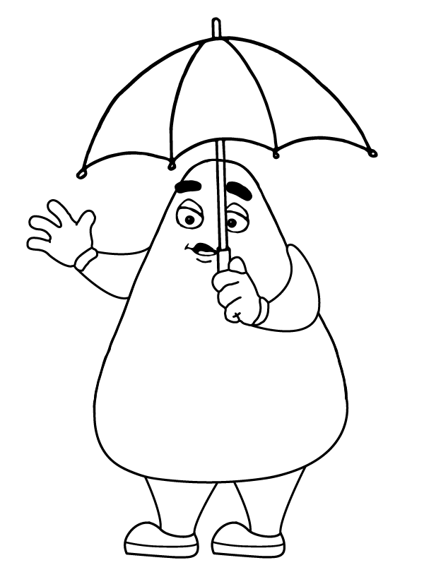 Grimace with Umbrella