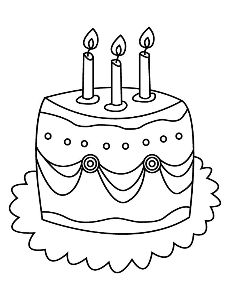 Happy Birthday Simple Cake