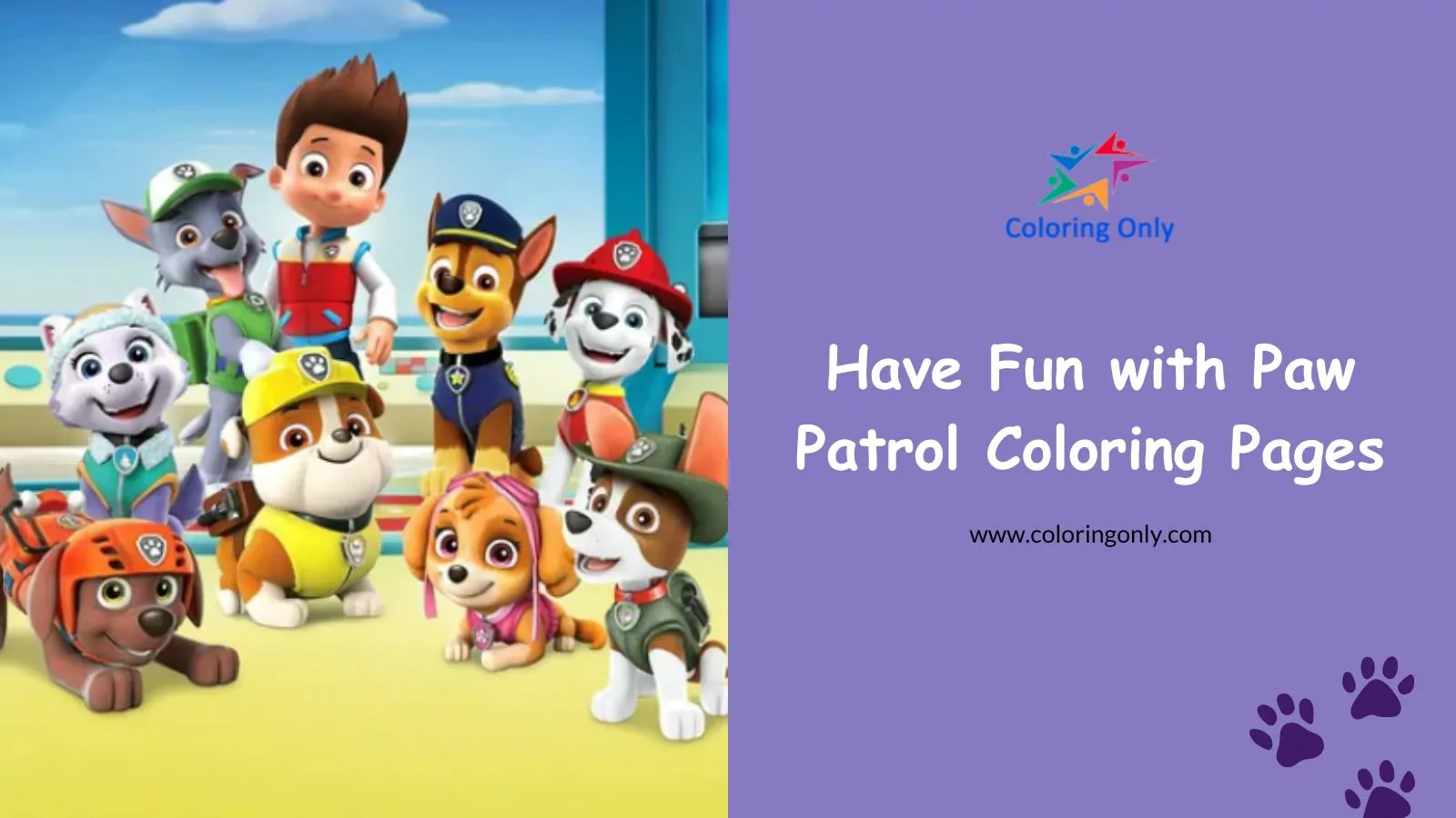 Have Fun with Paw Patrol Coloring Pages