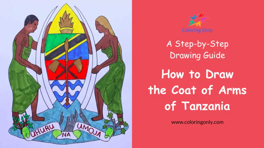 Wie man das Wappen von Tansania zeichnet: Eine Schritt-für-Schritt-Anleitung