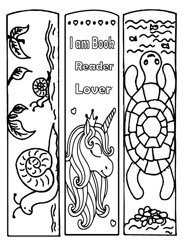 I am a Book Lover Bookmark for Kids