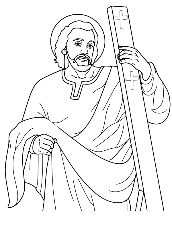 Jesus Christ Holding a Stake