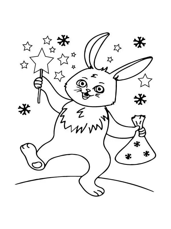 Joyful Christmas Bunny