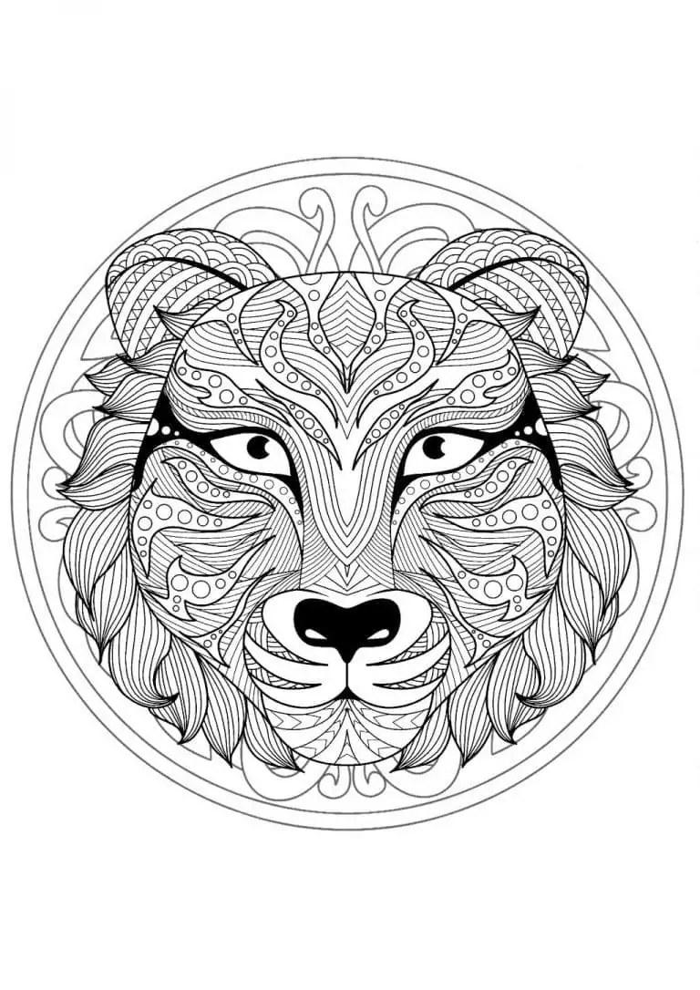 Lion Animal Mandala