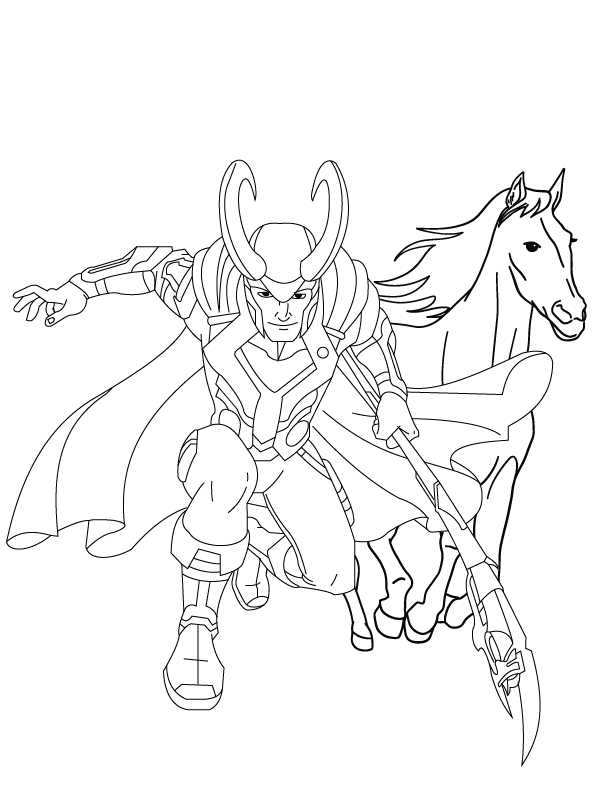 Loki with Horse