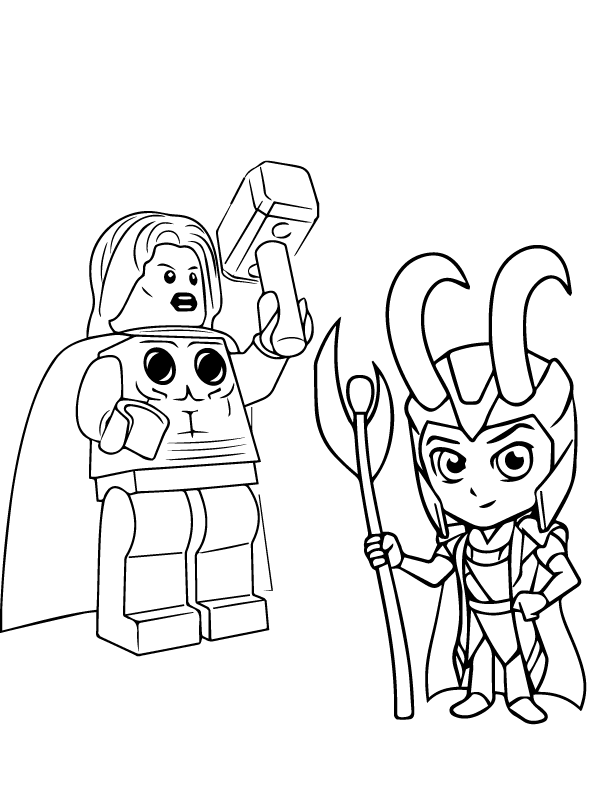 Loki with Lego Thor