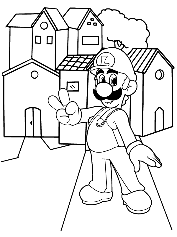 Luigi im Dorf