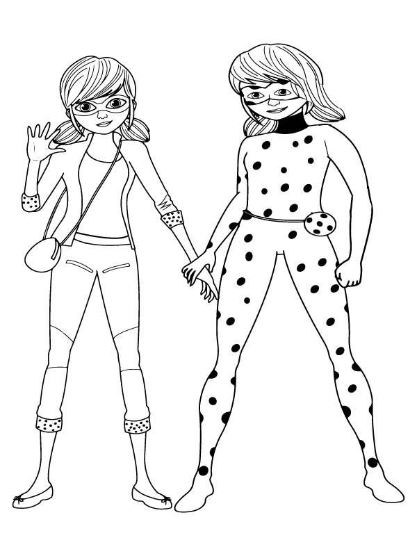 Marinette Miraculous Coloring Page