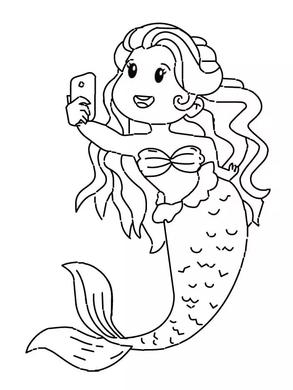 Mermaid Selfie