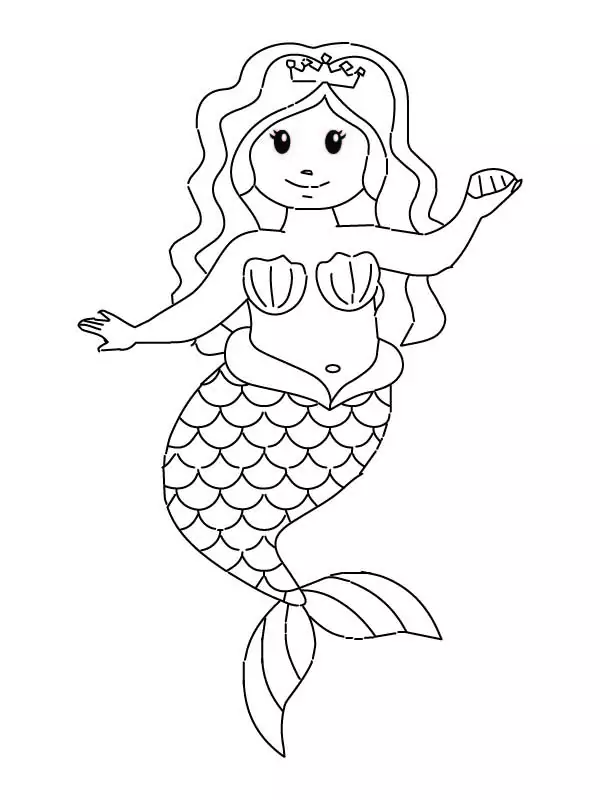 Mermaid with a Shell