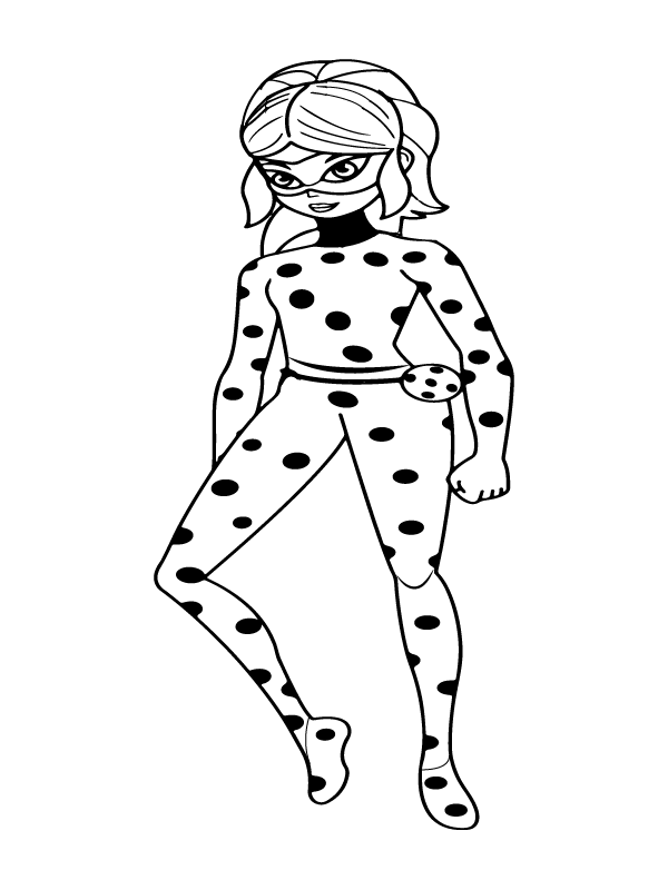 Miraculous Ladybug Free Coloring Page