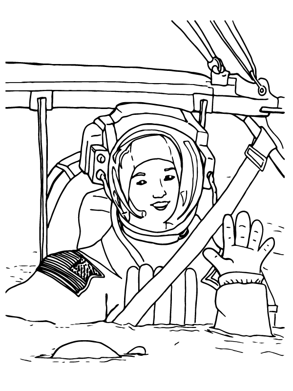 Nasa Astronaut Waving