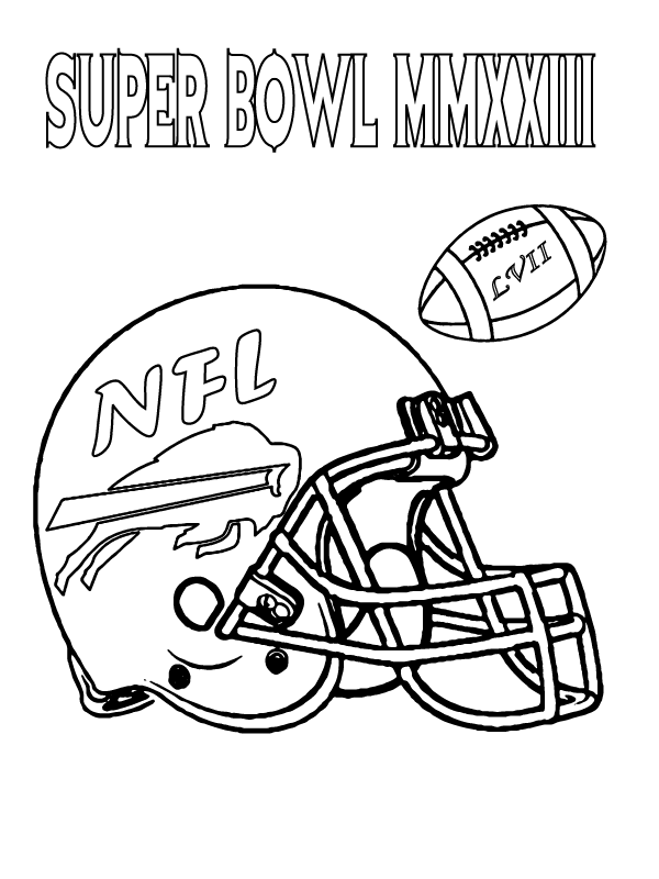 NFL Helmet and Ball 2023