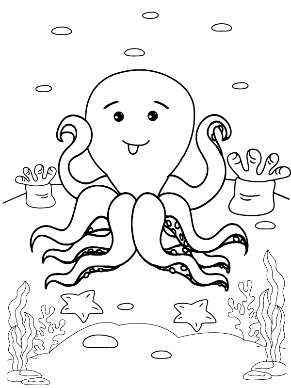 Octopus Pictures to Color