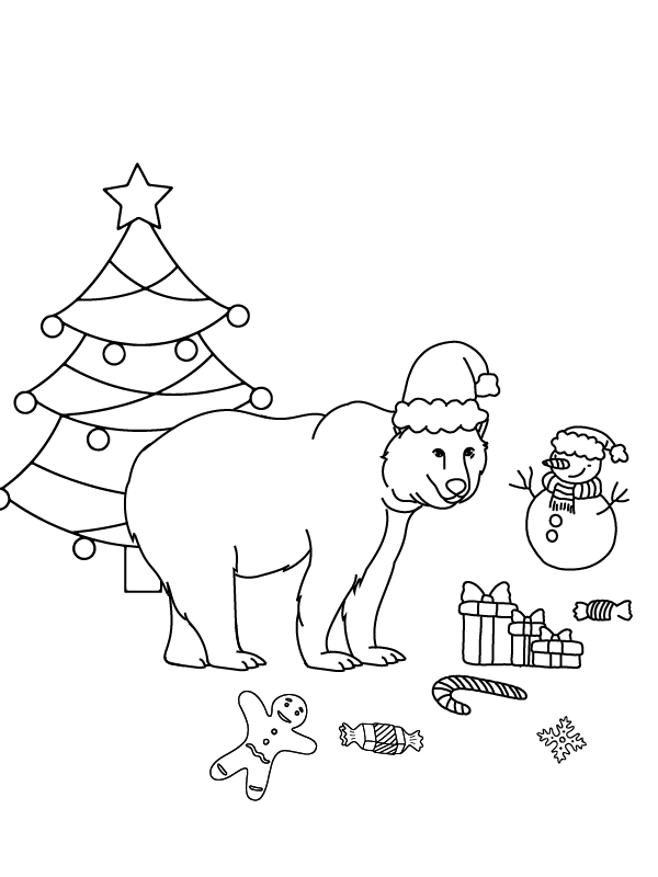 Outstanding christmas Polar Bear