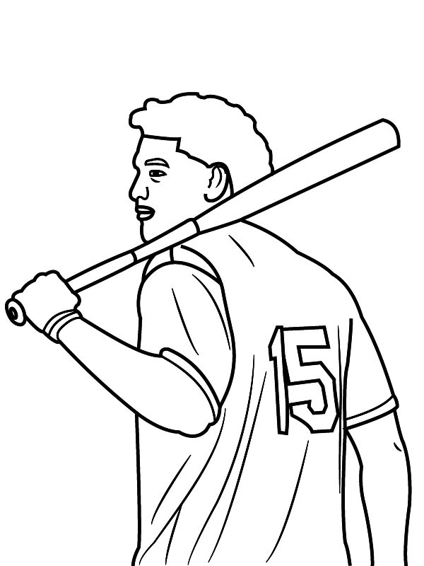 Patrick Mahomes mit einem Baseballschläger