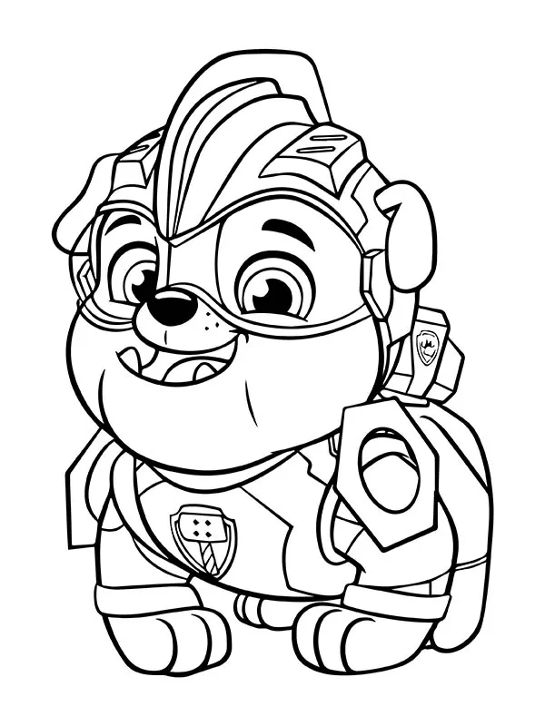 Paw Patrol Mighty Pups Rubble