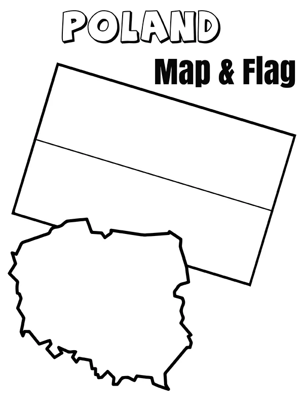 Poland Flag and Map