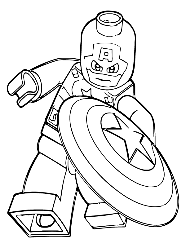 Powerful Captain America Lego Avengers