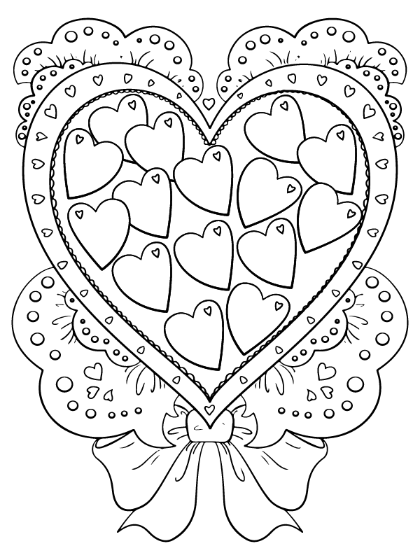 Printable Valentine Heart Candy