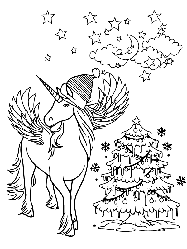 Realistic Christmas Unicorn