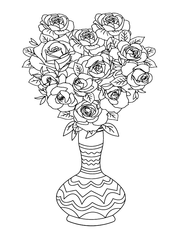Rose Free Printable for Adult