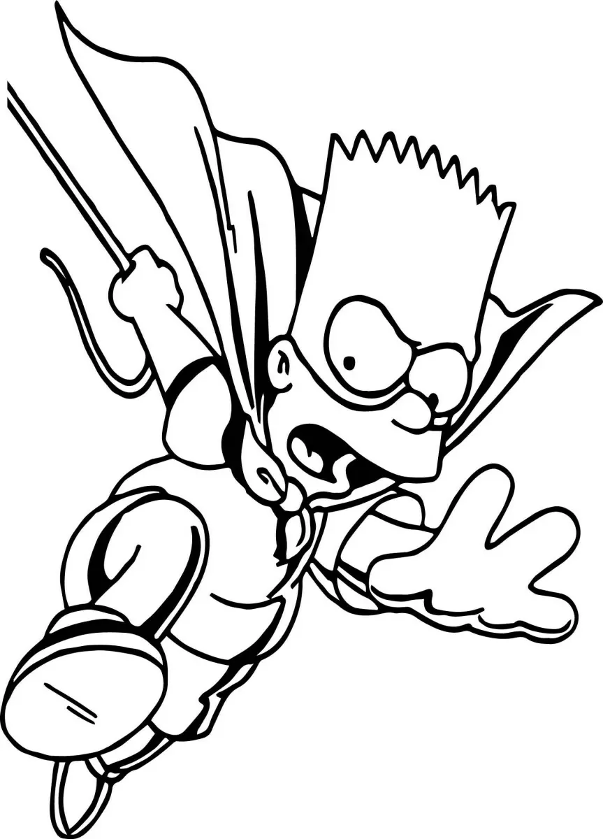 Running Bart Simpson