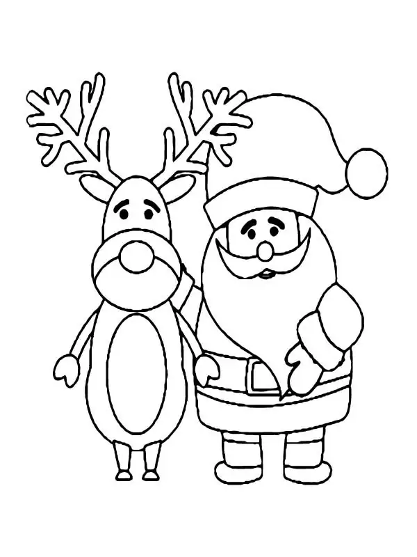 Santa Claus and Reindeer