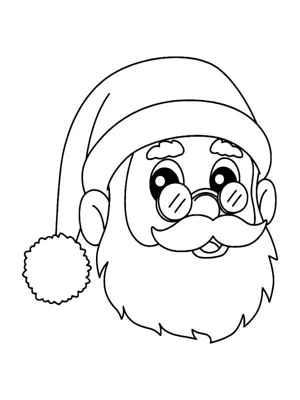Santa Claus with Eye Glasses