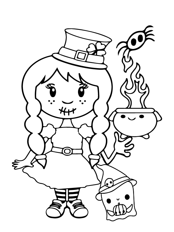 Scary Girl Preschool Halloween